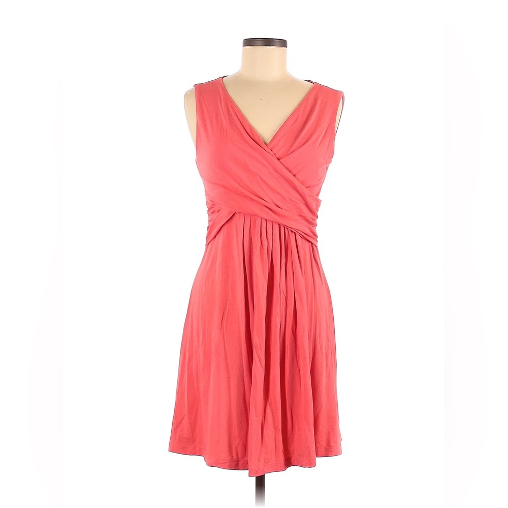Lands End wrap dress in Coral